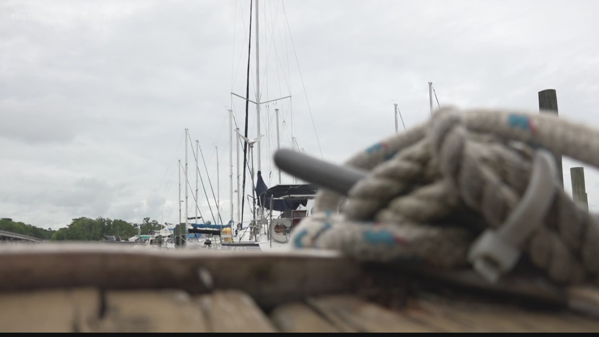 The Black Creek Marina owner says he has moved the boats inland to prevent damage. However, he says he is optimistic.