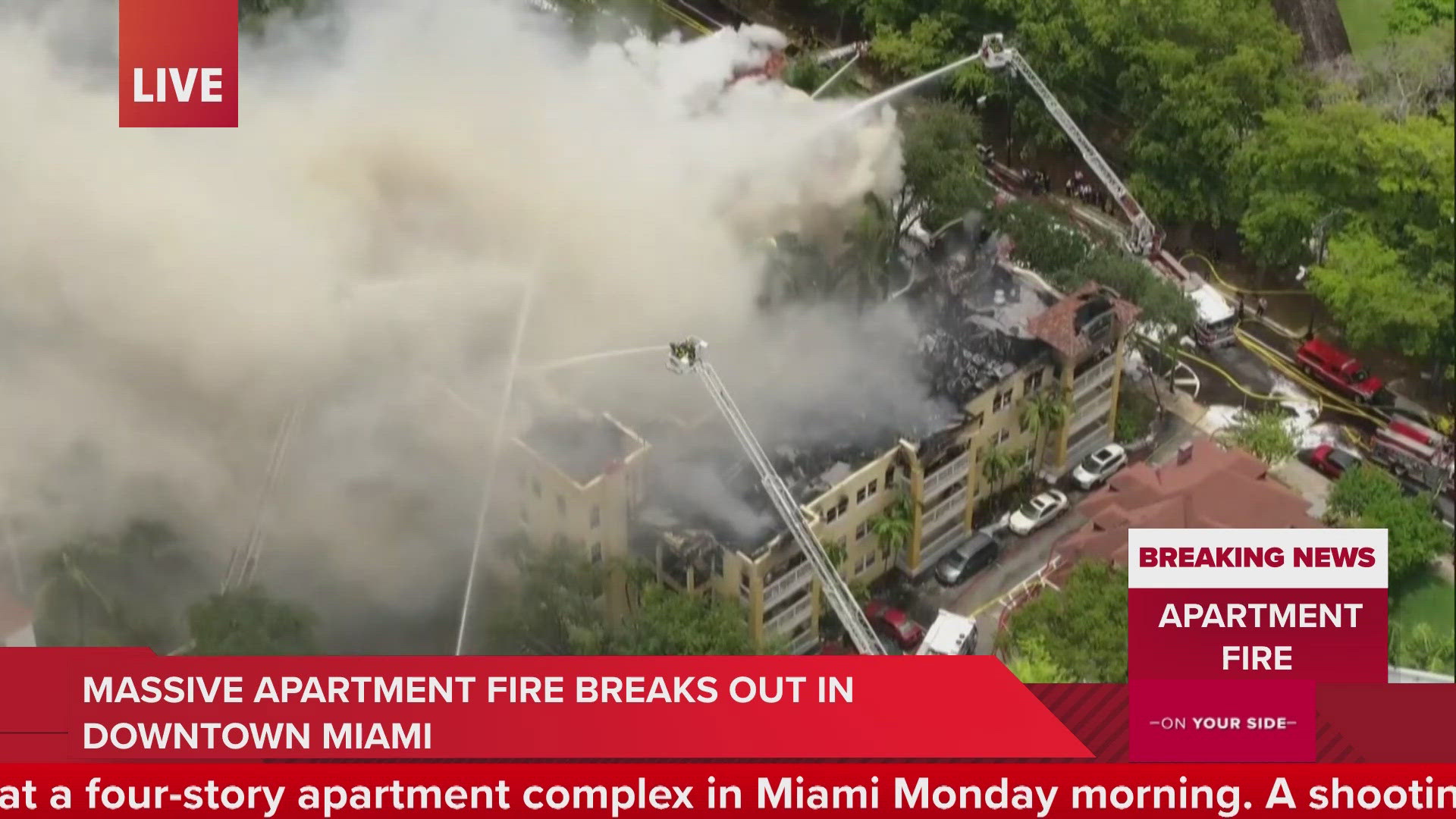 The Miami mayor said arriving first responders also found a man with gunshot wounds at the scene. He was taken to a hospital, where he was in critical