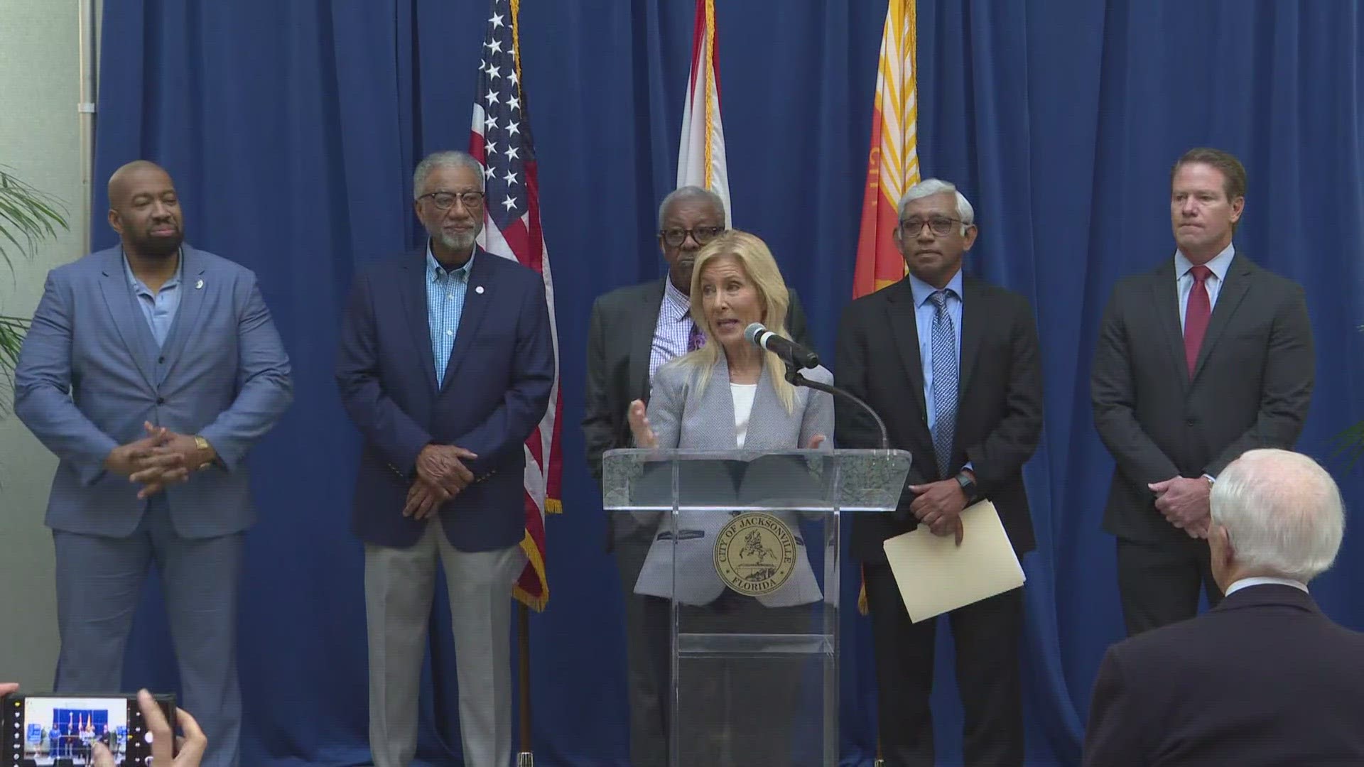 Mayor Donna Deegan made the announcement alongside leaders from the Jacksonville NAACP, Jacksonville Urban League, JAX Chamber, and Jacksonville City Council.