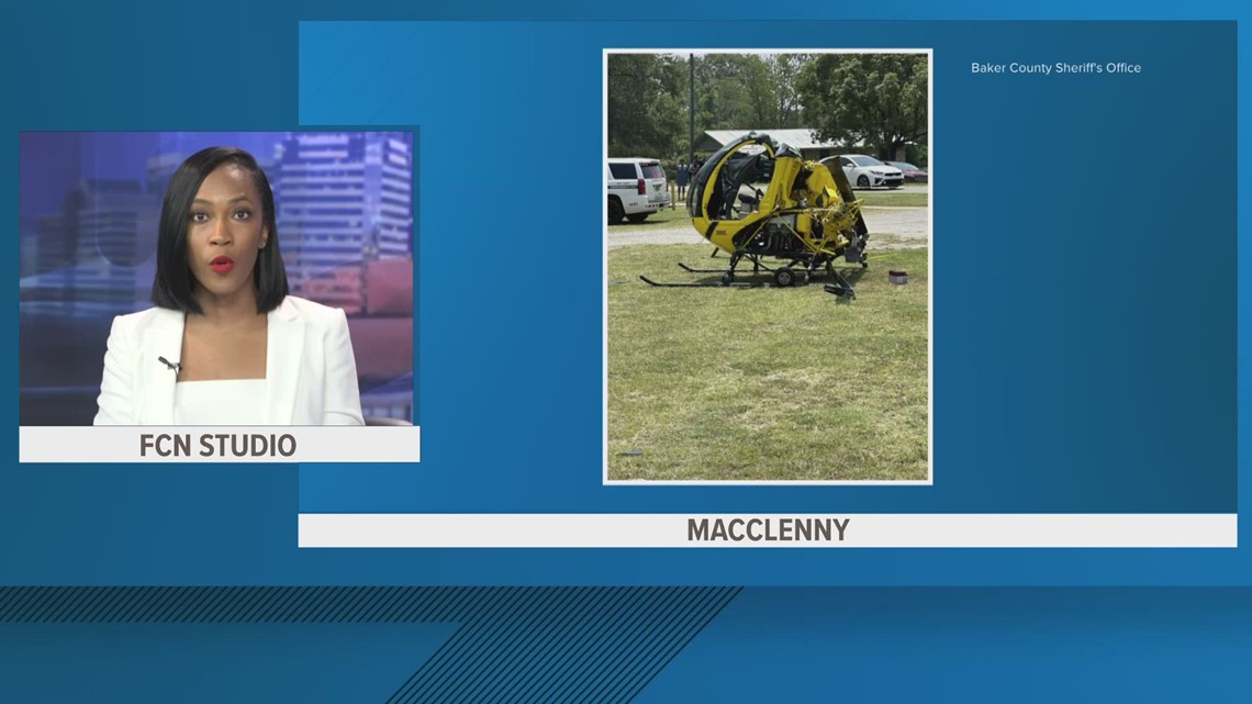 FHP Helicopter crashes in Baker County shortly after takeoff due to