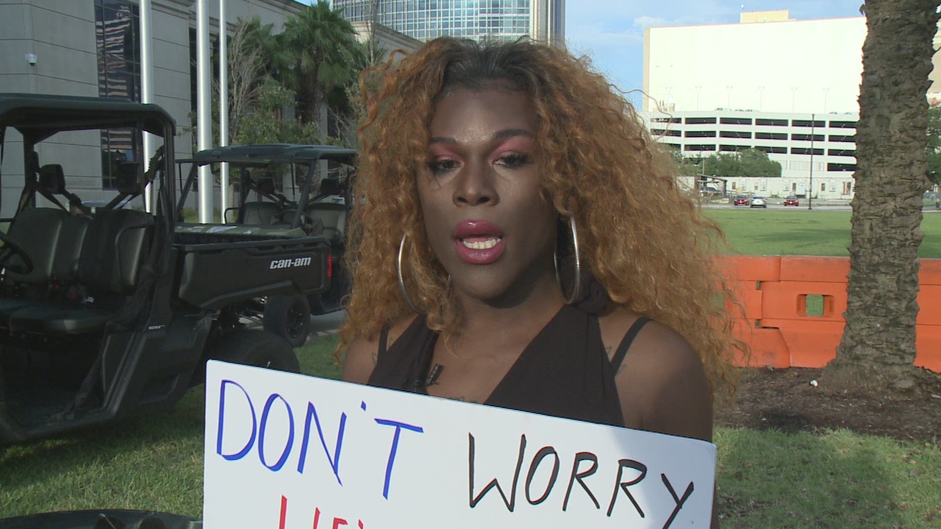 Members of the LGBTQ+ community came together to call for action after the rash of transgender murders in Jacksonville.