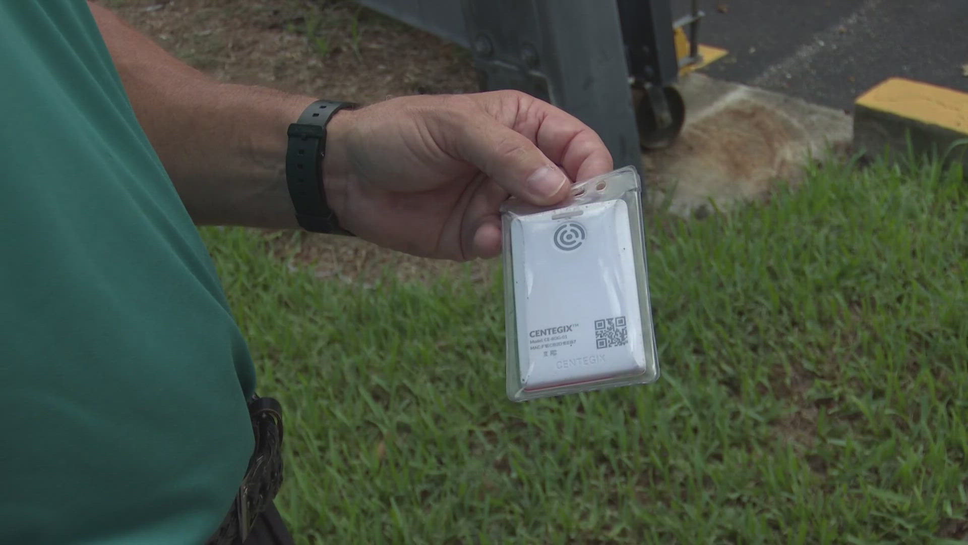 Schools in Duval and St. Johns counties utilize Centegix badges with teacher and school staff IDs that can instantly alert law enforcement of a threat.