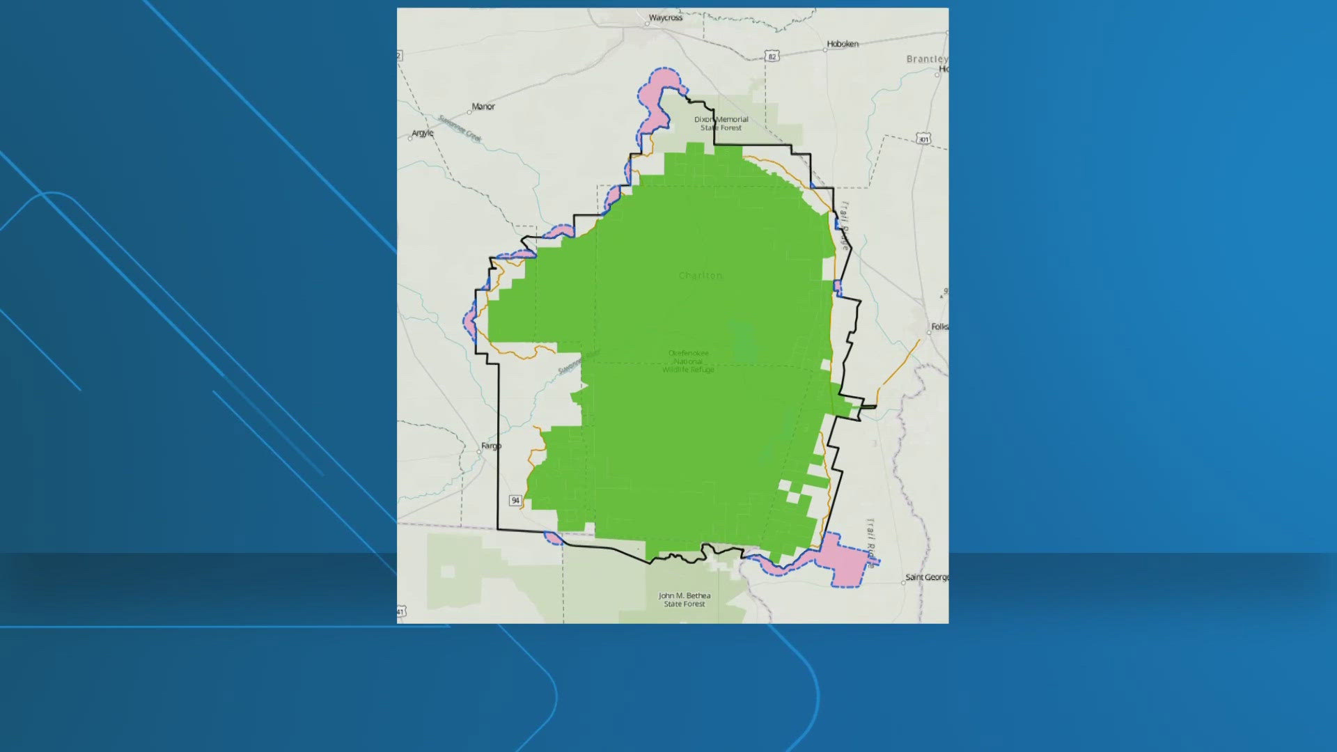 The US Fish and Wildlife Service is proposing to expand the boundaries of the Okefenokee National Wildlife Refuge by 22,000 acres.