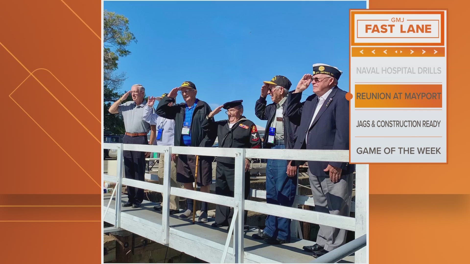 The veteran reunion group includes 3 World War II veterans, Vietnam veterans and their families. The group will tour the Littoral Combat Ship.