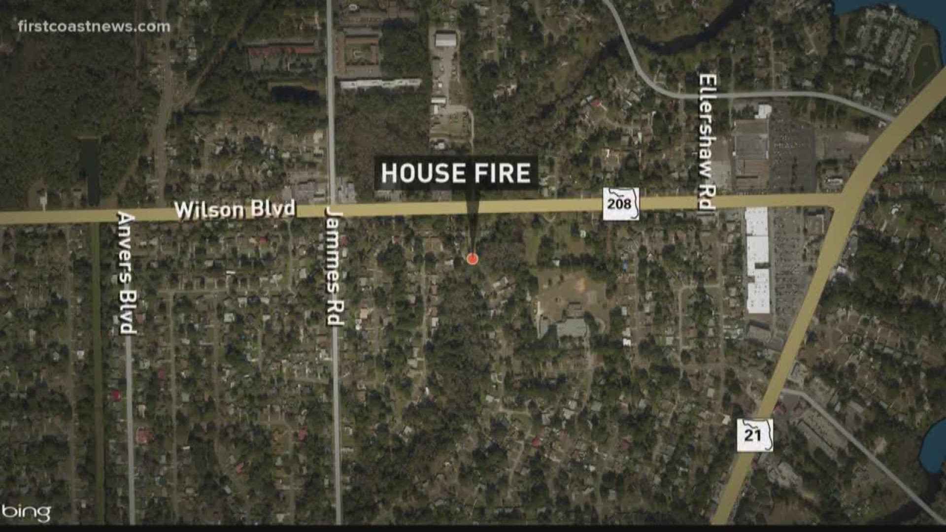 Eight people are displaced after a home catches fire in the Westside. It remains unknown if the fire was sparked by lightning.