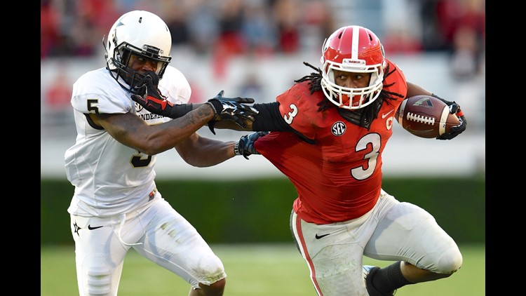 Georgia and Gurley run past Vanderbilt, 44-17