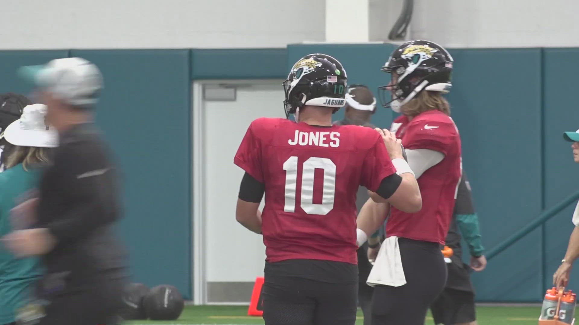 Mac Jones will be the Jaguars second-string quarterback behind Trevor Lawrence.