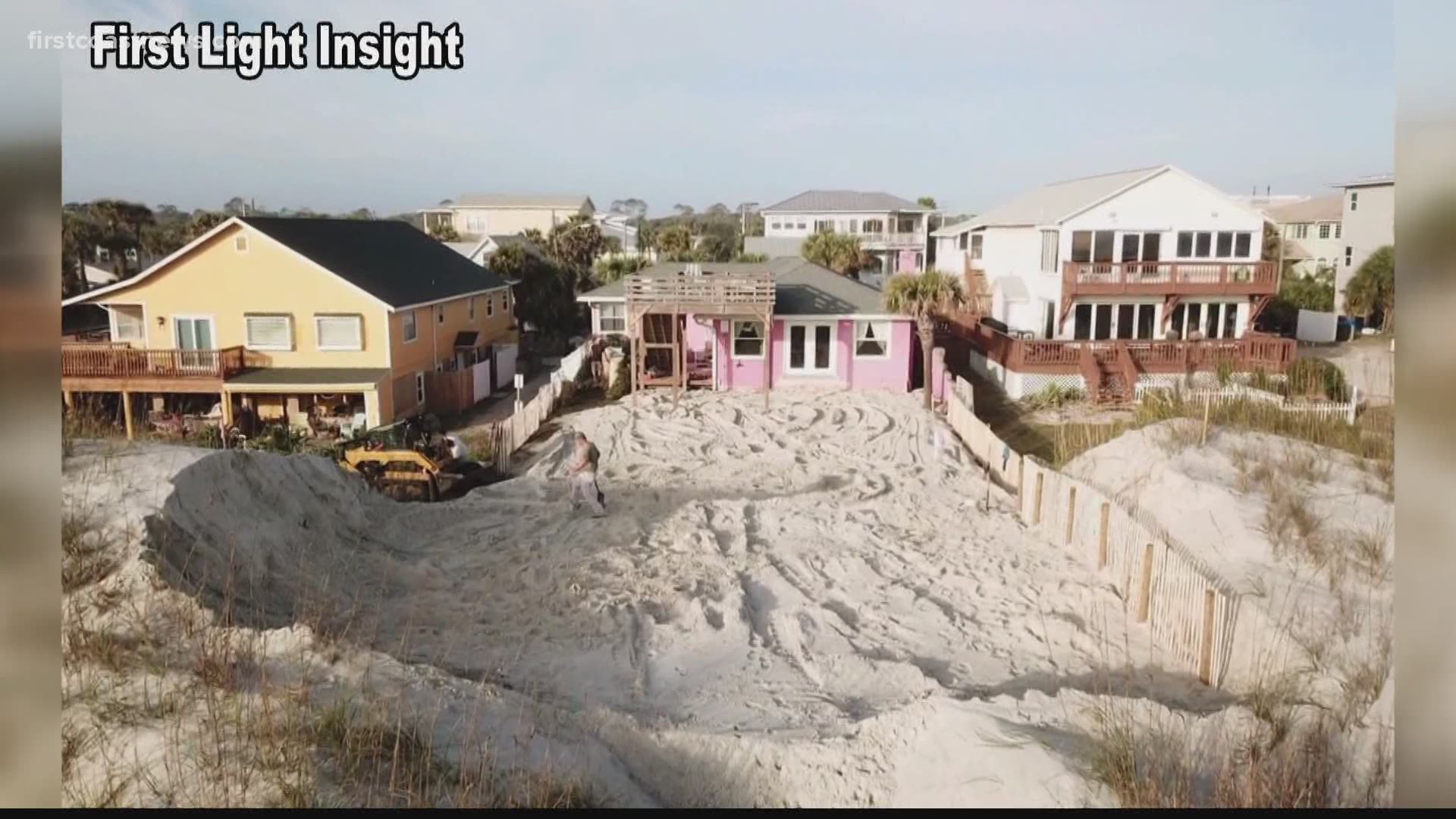 The permit claimed the dune was excavated due to sand blowing on the property. The property's listing on Zillow now advertises an "outstanding panoramic ocean view."