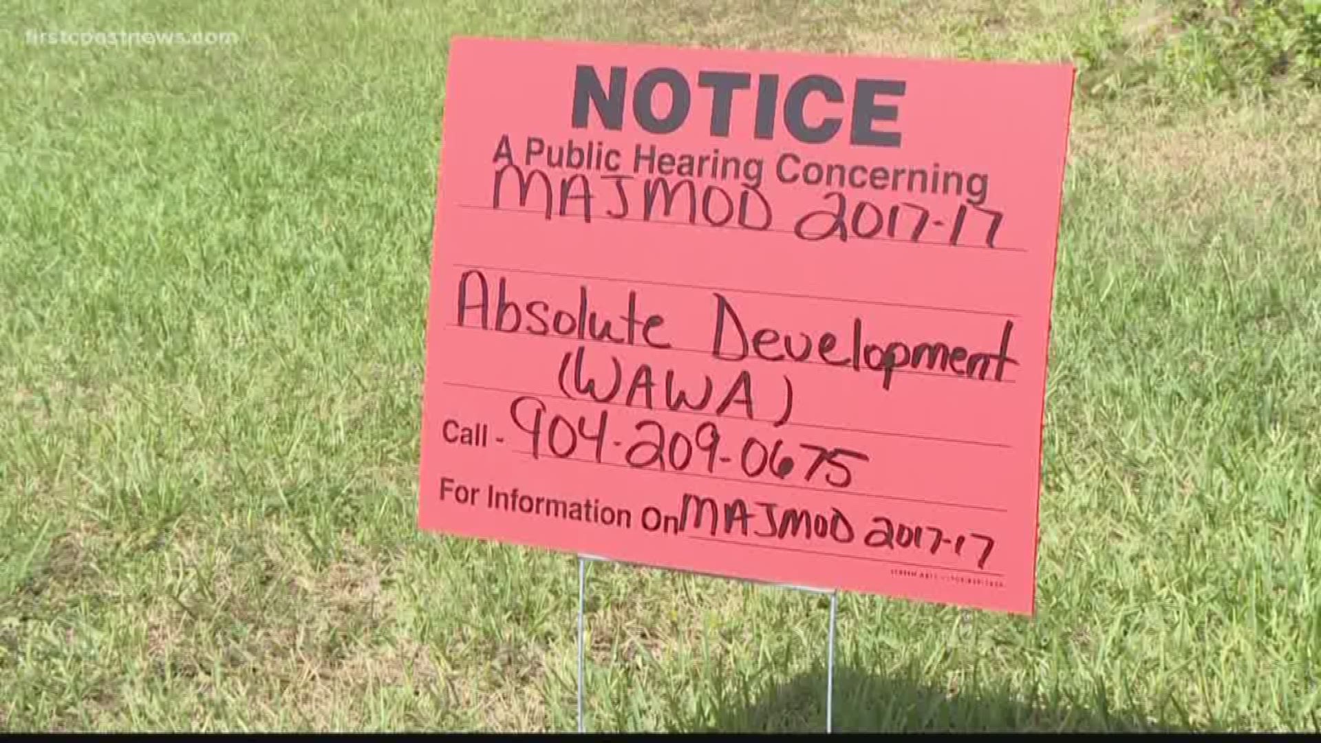 Some people who live in the St. Augustine South neighborhood are asking county officials to block a proposed Wawa next to their neighborhood.