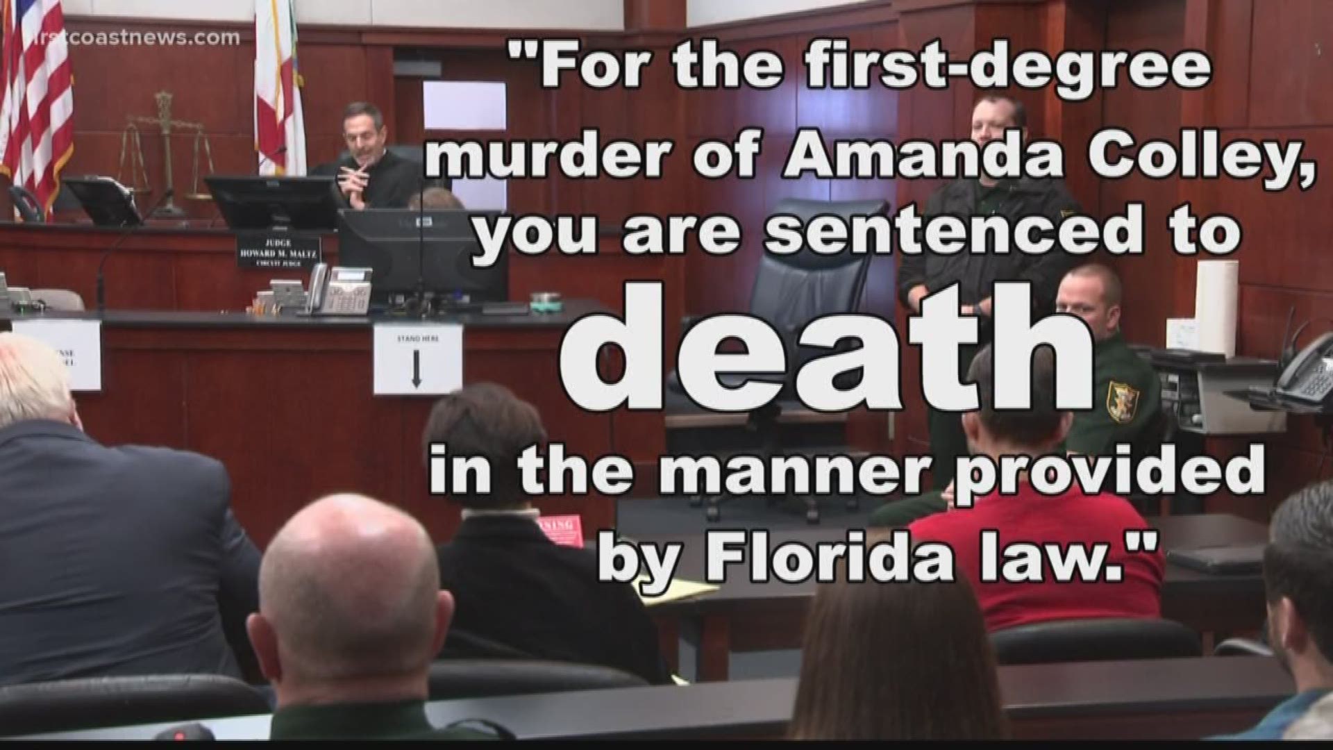 The man who was convicted for murdering his estranged wife and her friend inside their St. Augustine home back in 2015 was sentenced to death Friday morning.