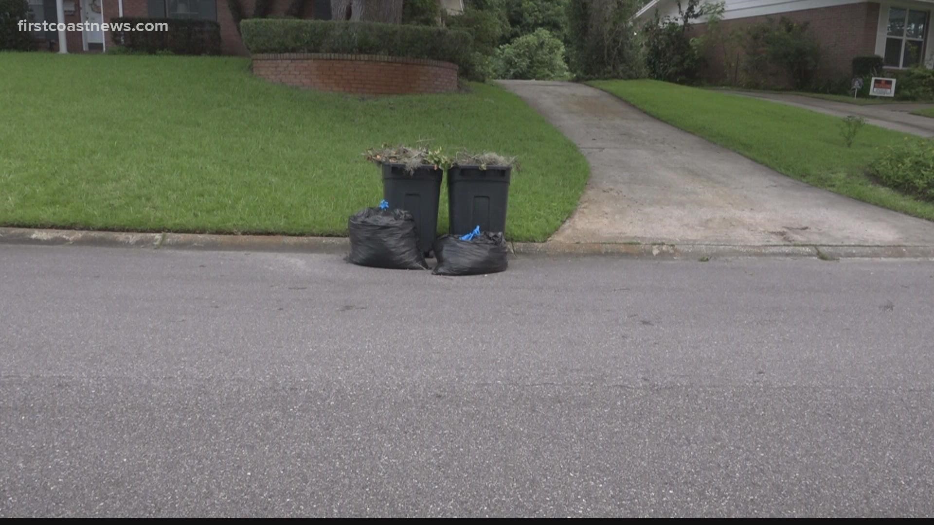 Peter Jansson lives in Hyde grove acres and says the trash has been sitting for weeks.