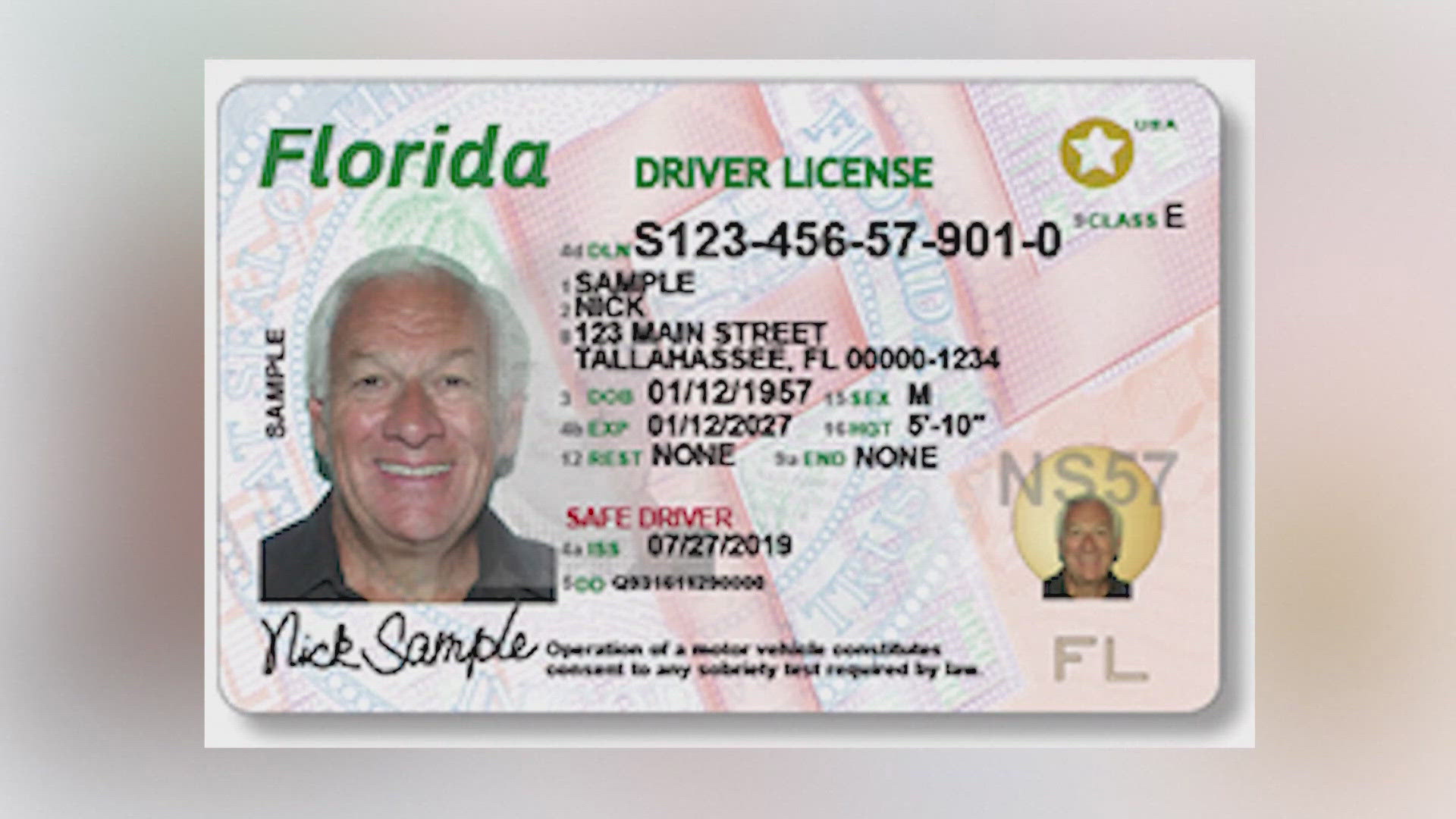 Florida officials say the driver's license number format will remain the same, but will require four of the numbers to be randomized.