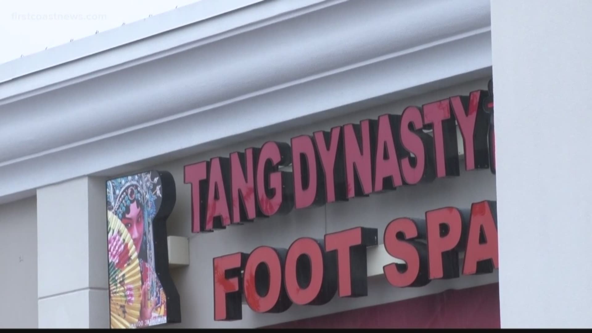 The Department of Homeland Security Investigations said they were supporting the Jacksonville Sheriff's Office with a law enforcement action at Tang Dynasty Foot Spa