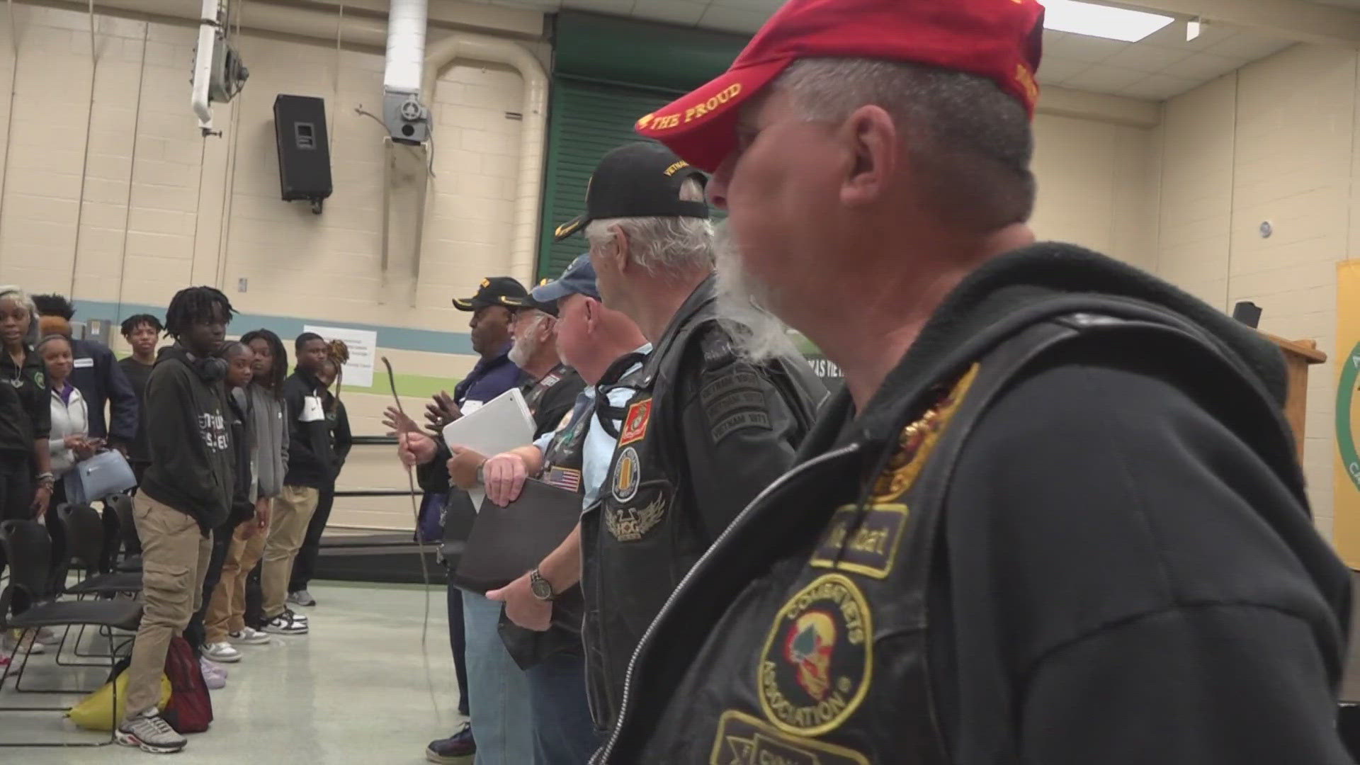 A Philip Randolph High School students in Jacksonville got the chance to meet some of their local Vietnam veterans.