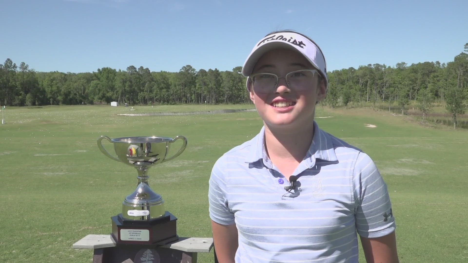 In 2023, Lily competed in the Chip, Drive and Putt tournament and placed 10th. That's when she decided to attend online school to allow more time for golf.