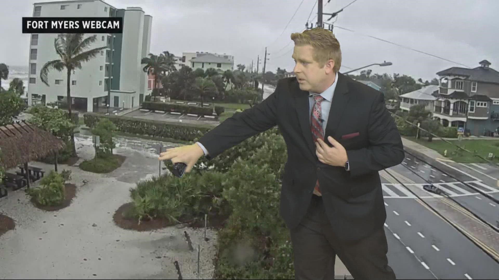 Meteorologist Robert Speta discusses the storm surge in Southwest Florida.