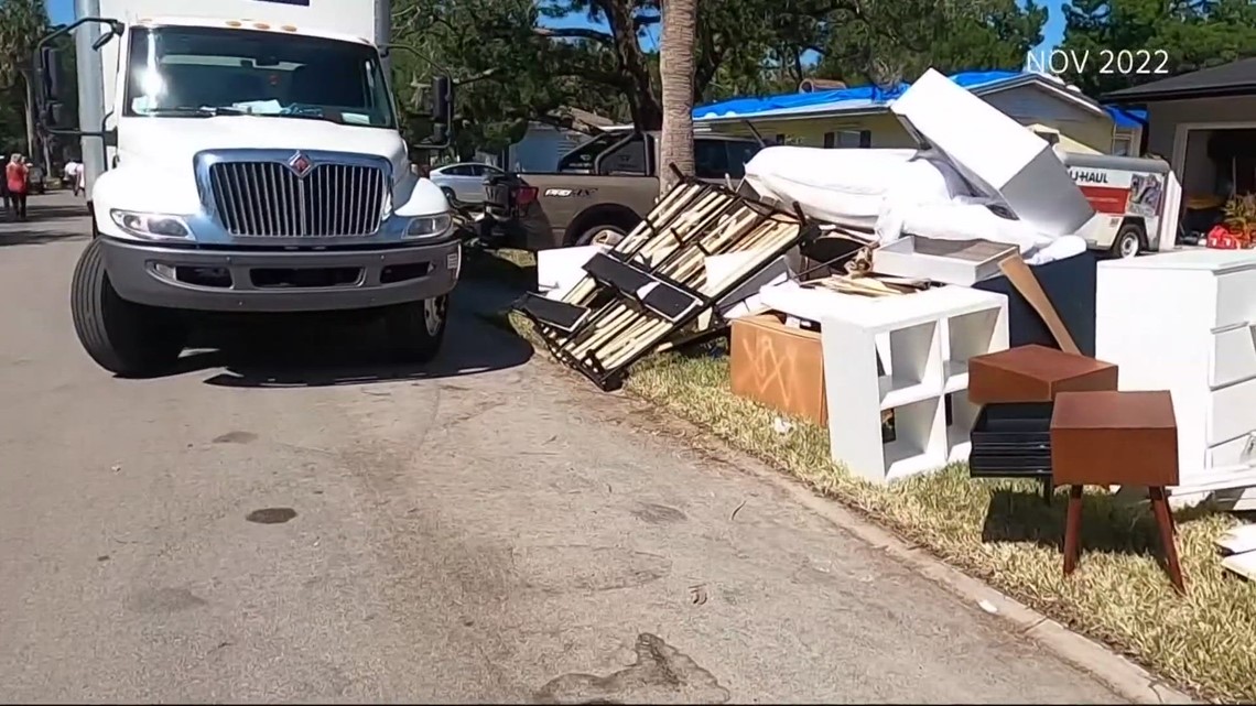 Engineer shows repairs that need to be made before a hurricane ...