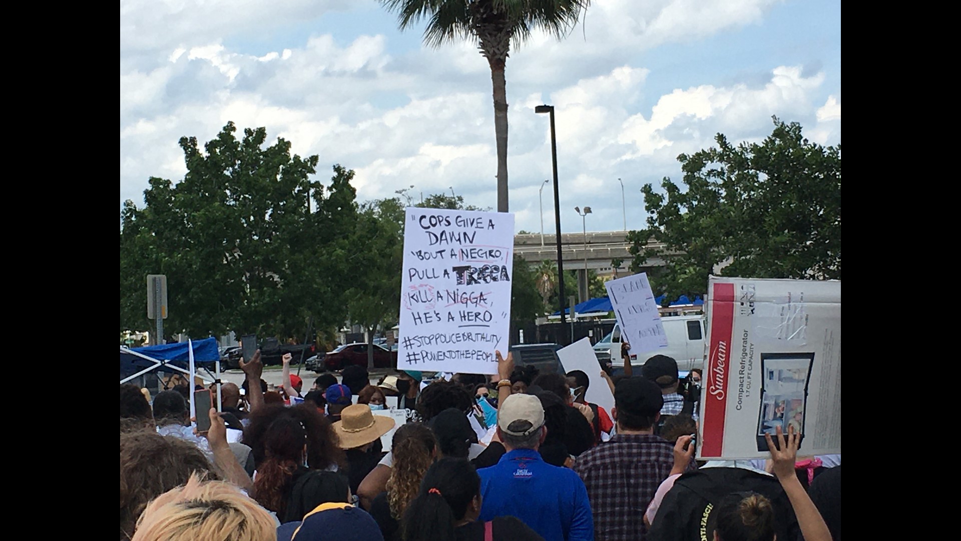 Many arrested in protest in Jacksonville, Florida