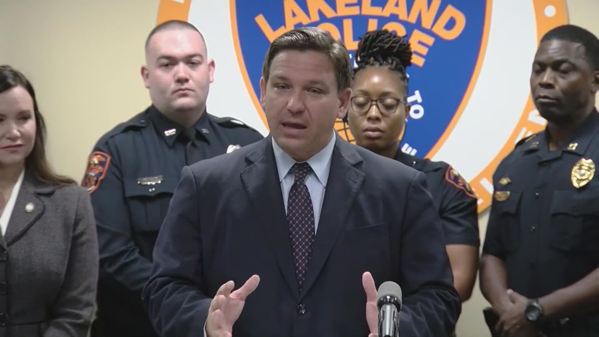 Gov. DeSantis says the proposed funds would be repaid to the state if the officer leaves their role prior to 1-year of continuous service.