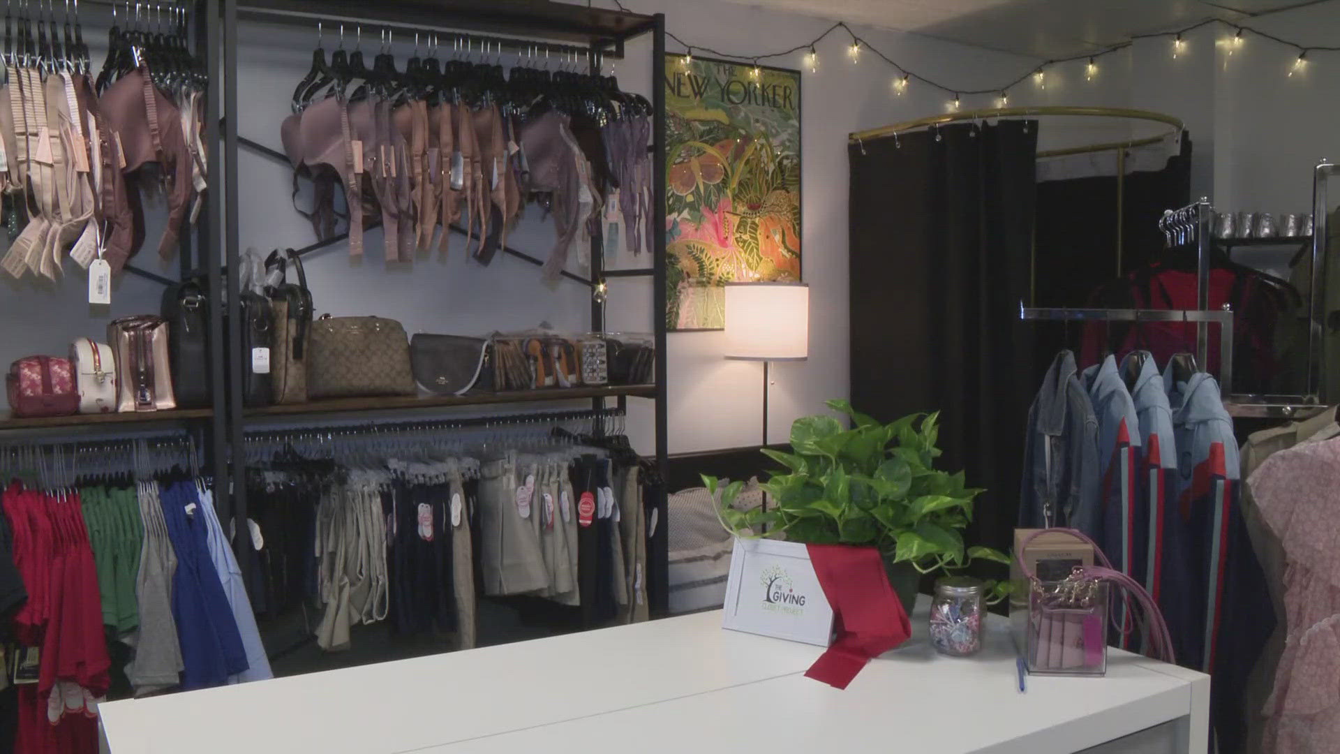 The new shop called Threads of Resilience opened in midwest Jacksonville and allows people to pick up professional clothes and items for children at no cost.