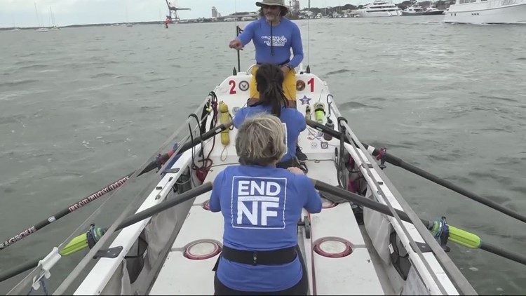 Team will row hundreds of miles to help find cure for neurofibromatosis