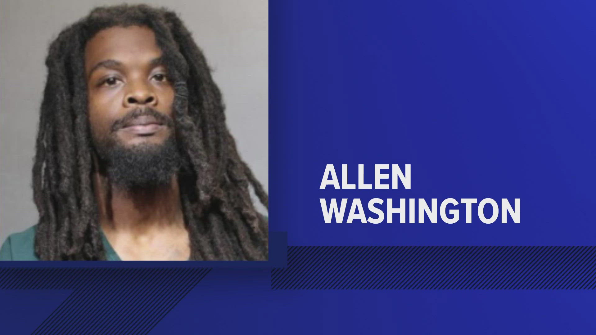 Allen Washington was already in jail when police arrested him and named him as the suspect.