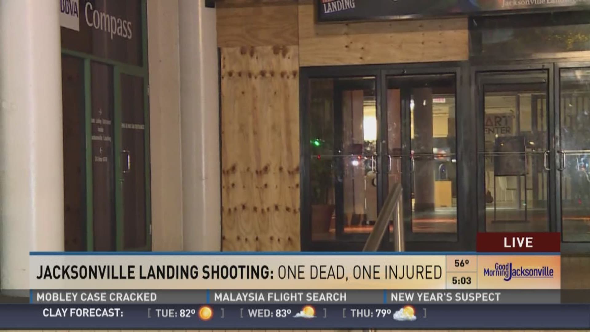 Jacksonville landing shooting: One dead, one injured