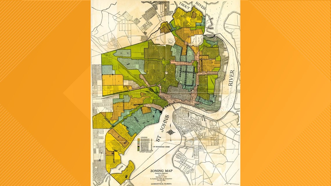 The First Zoning Map in FLORIDA