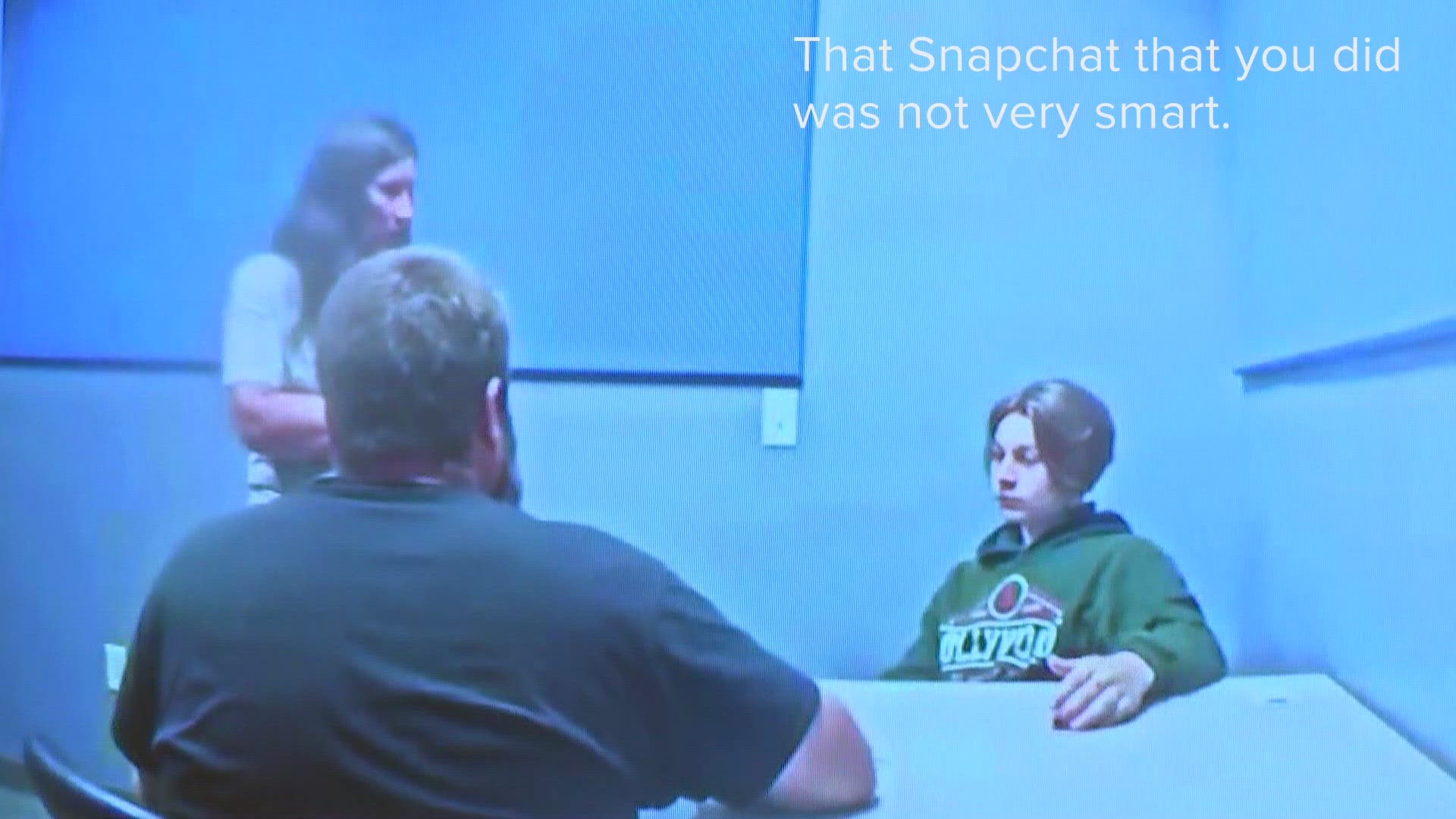 Fucci's parents are seen in this video scolding him for his Snapchat posts, which they tell him are "all over the internet."