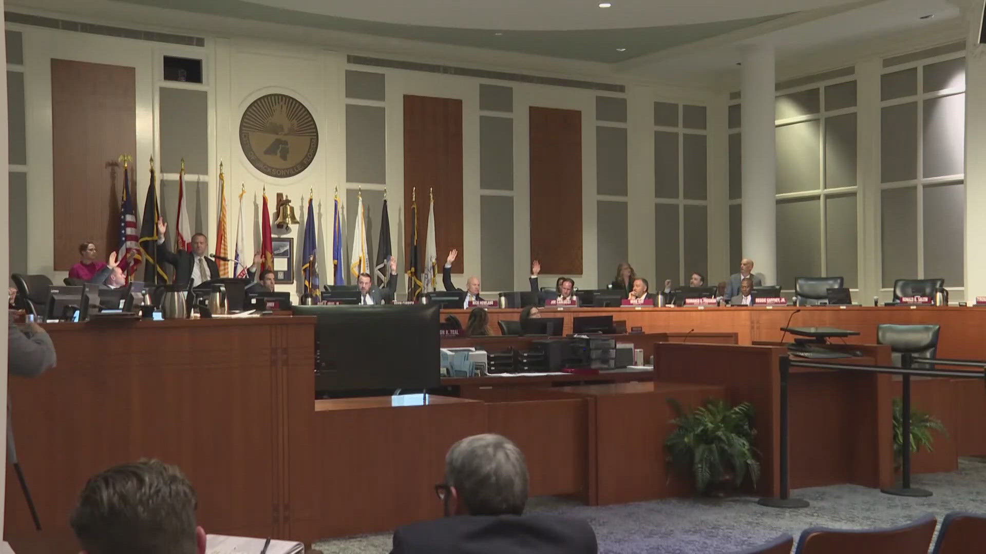 Jacksonville's budget bill is at risk of not getting enough votes if controversial amendments are added. 