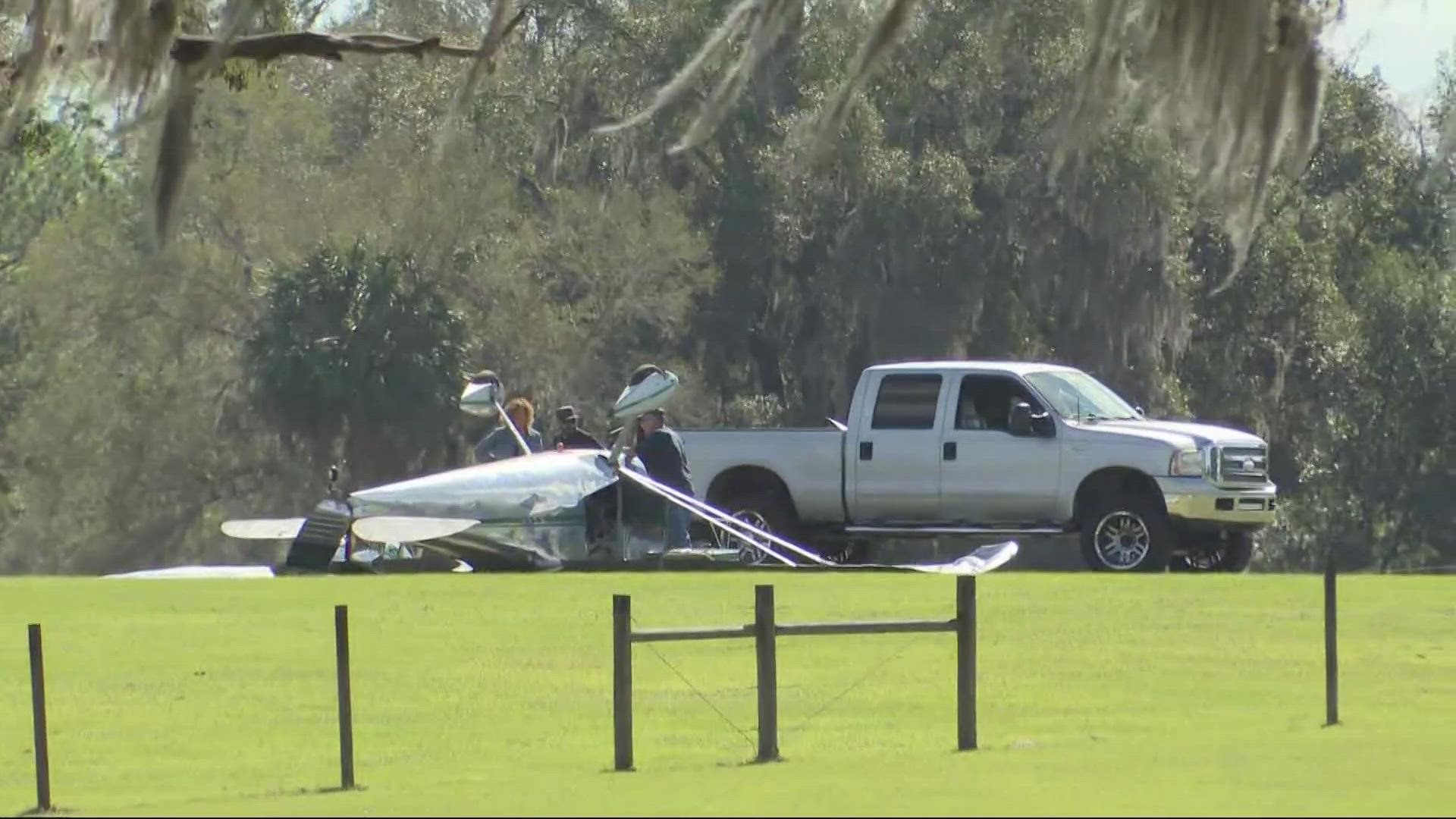 A report from Florida Highway Patrol says the pilot thought his GPS was telling him to land in the field.