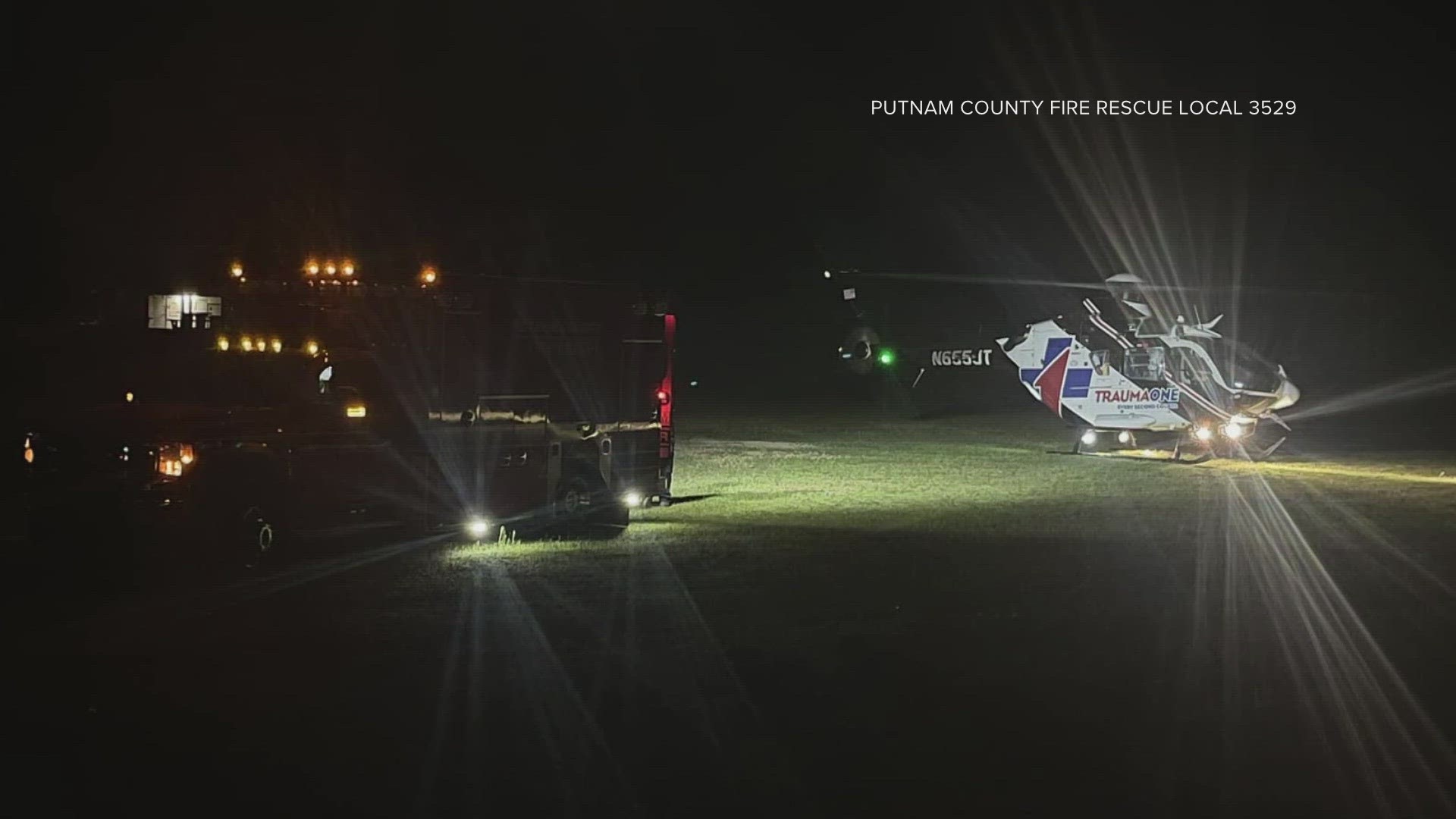 Rescue 99 in Putnam County declared one trauma alert and requested a helicopter for the crash on Saturday.