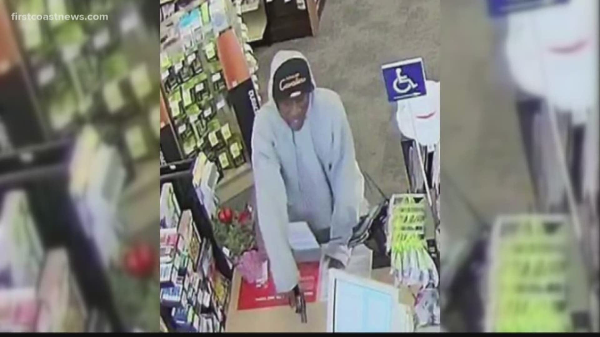 The Jacksonville Sheriff's Office is looking for a man who is considered armed and dangerous after he allegedly robbed a CVS on the Westside, according to police.