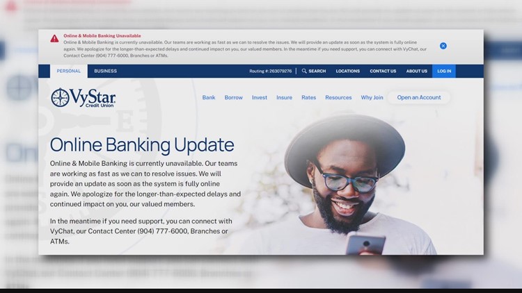 VyStar Credit Union customers reporting balances, transactions not showing up as app, online problems persist
