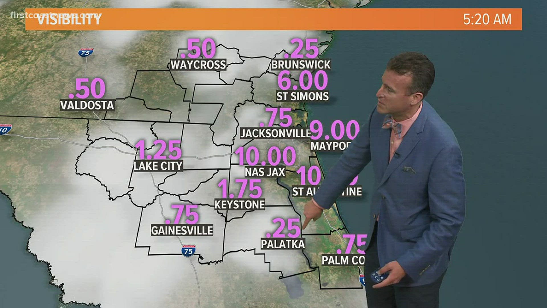 Mike Prangley has your latest on the First Coast weather.