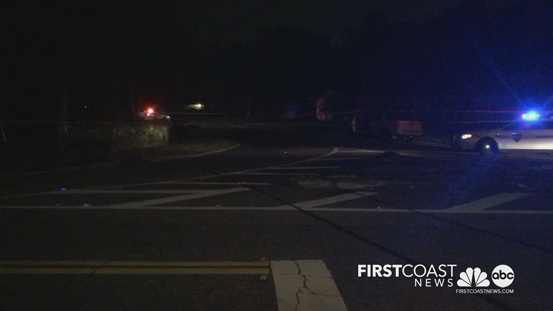 JSO officers responded to the 7800 block of Lake Park Drive and found a man suffering from a non-life-threatening injury on the sidewalk of a residential area.