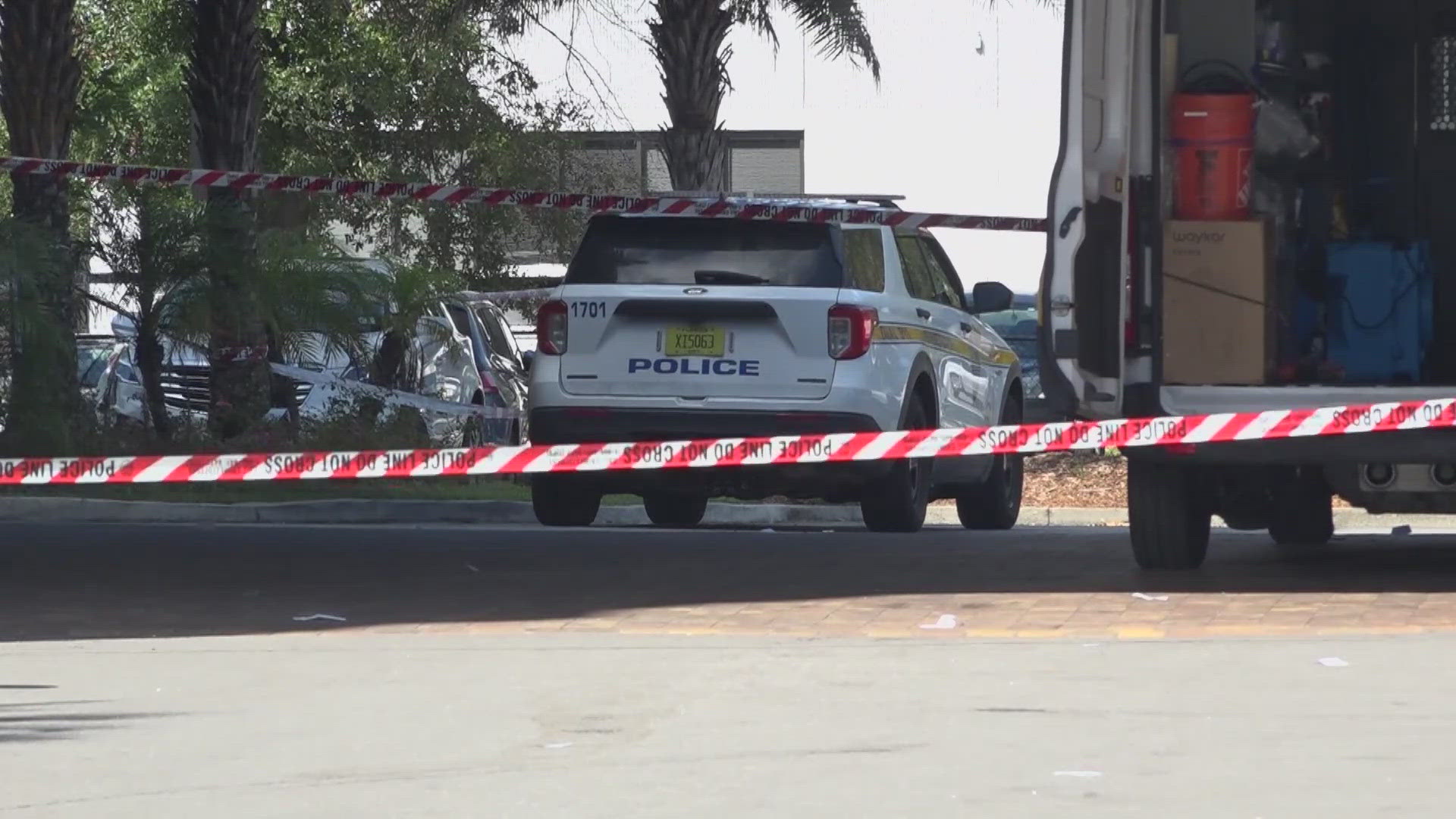 The Jacksonville Sheriff's Office said two masked individuals approached and shot the man, then left the scene in a dark-colored vehicle.