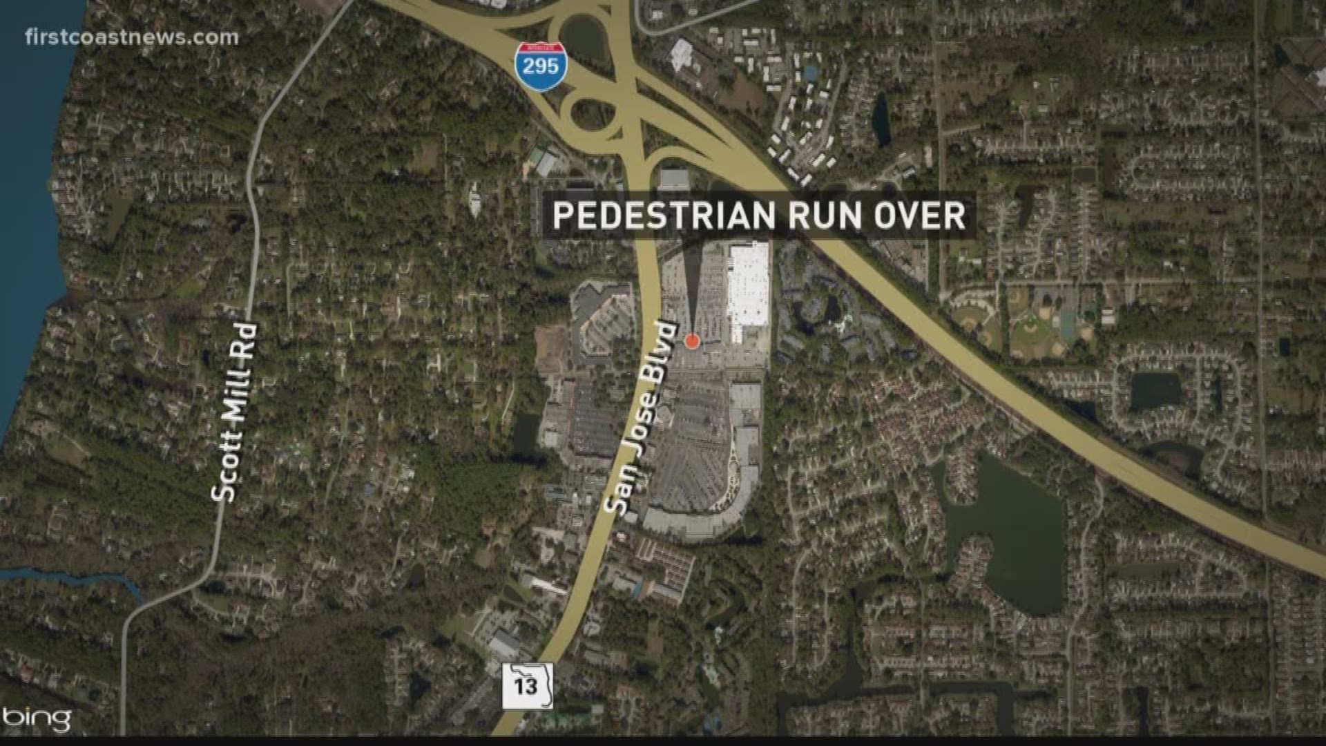 An investigation is underway after a car ran over a pedestrian in a San Jose Walmart parking lot.