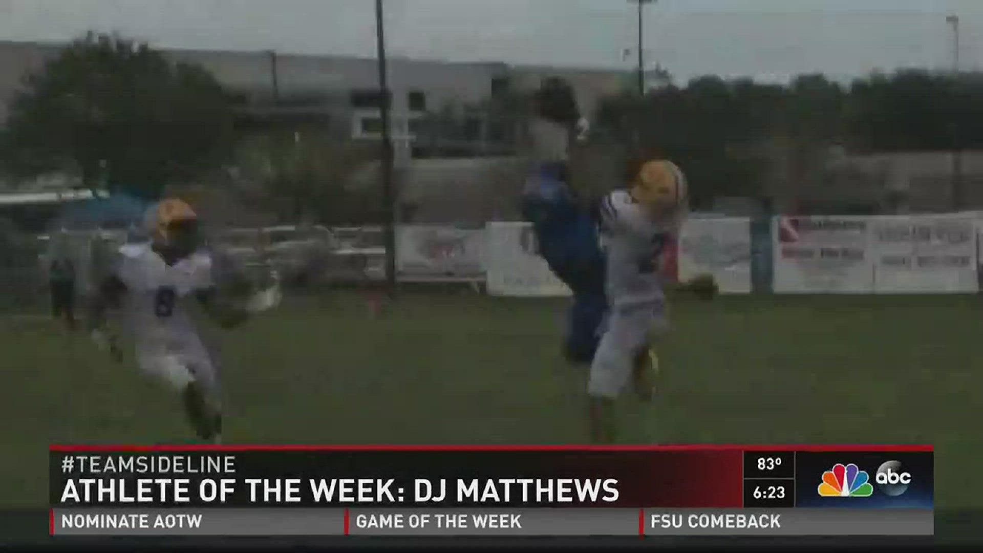 Trinity Christian WR DJ Matthews named Sideline Week 2 Athlete of The Week.
