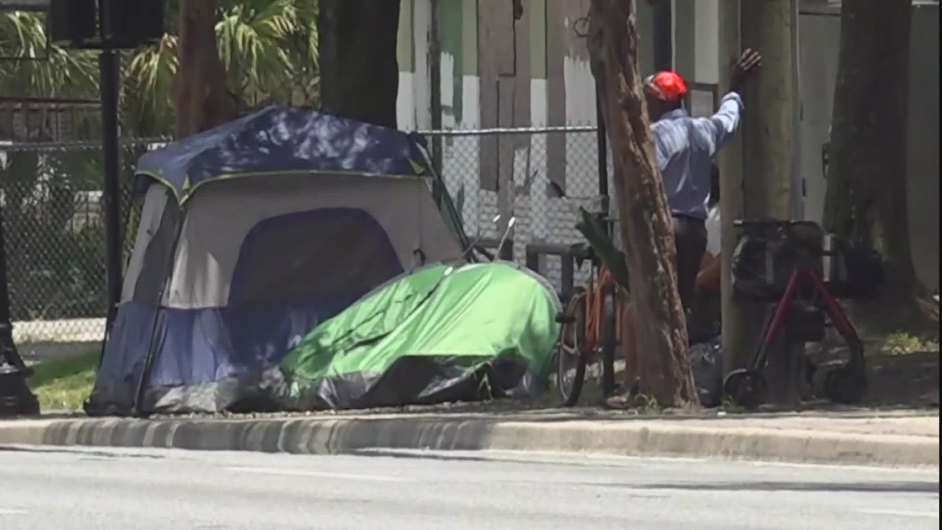 The new state law banning people from sleeping outside takes effect Oct. 1