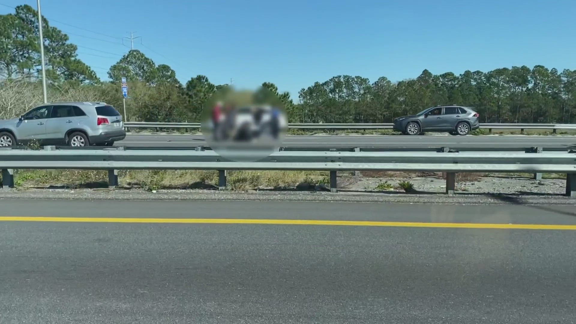 The crash shut down all northbound lanes for parts of I-295 Wednesday afternoon.