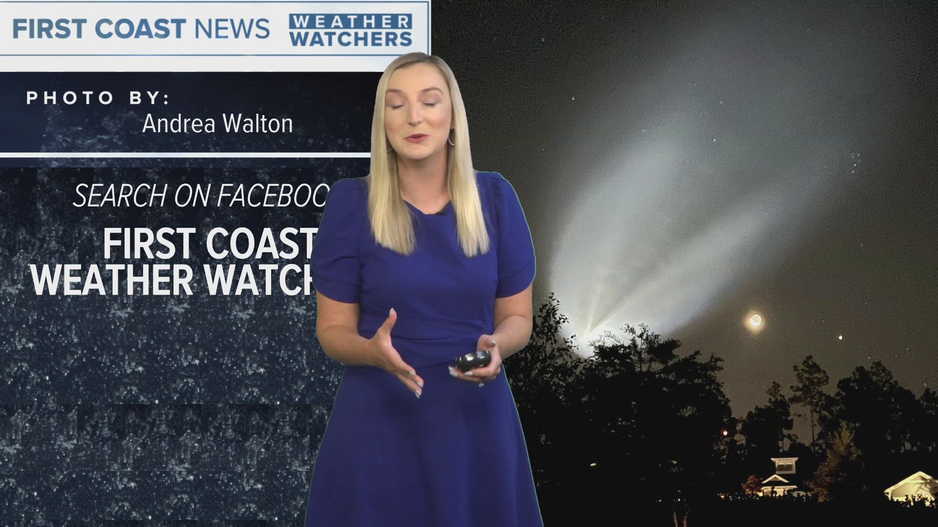 One First Coast News 'weather watcher' even heard a "small sonic boom" along with seeing the captivating trail of light.