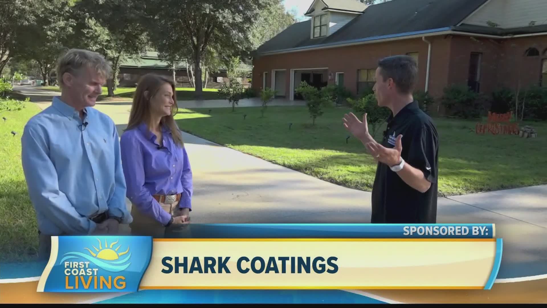 Ted and Elizabeth revamped their driveway with the help of Shark Coatings.