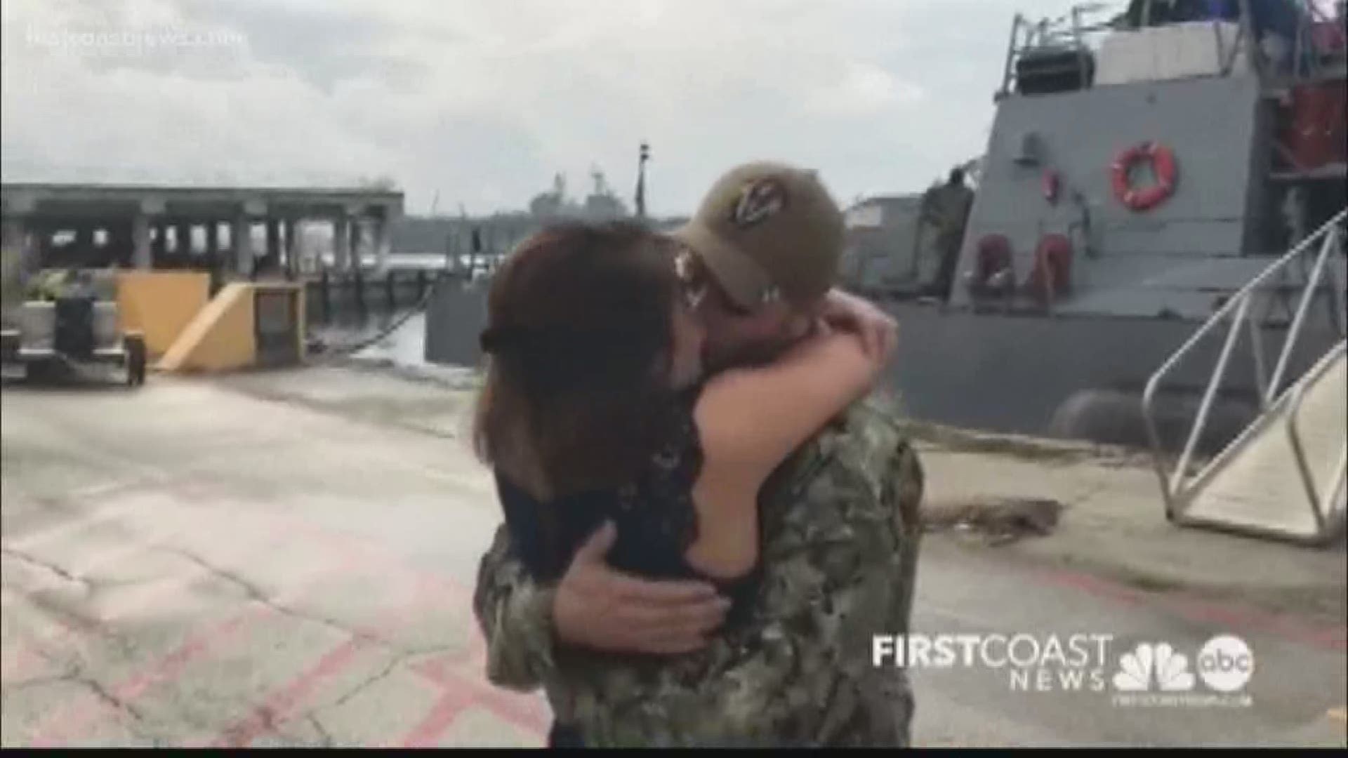 The USS Tornado returned from its 78-day deployment in the Eastern Pacific Ocean and Caribbean Sea.