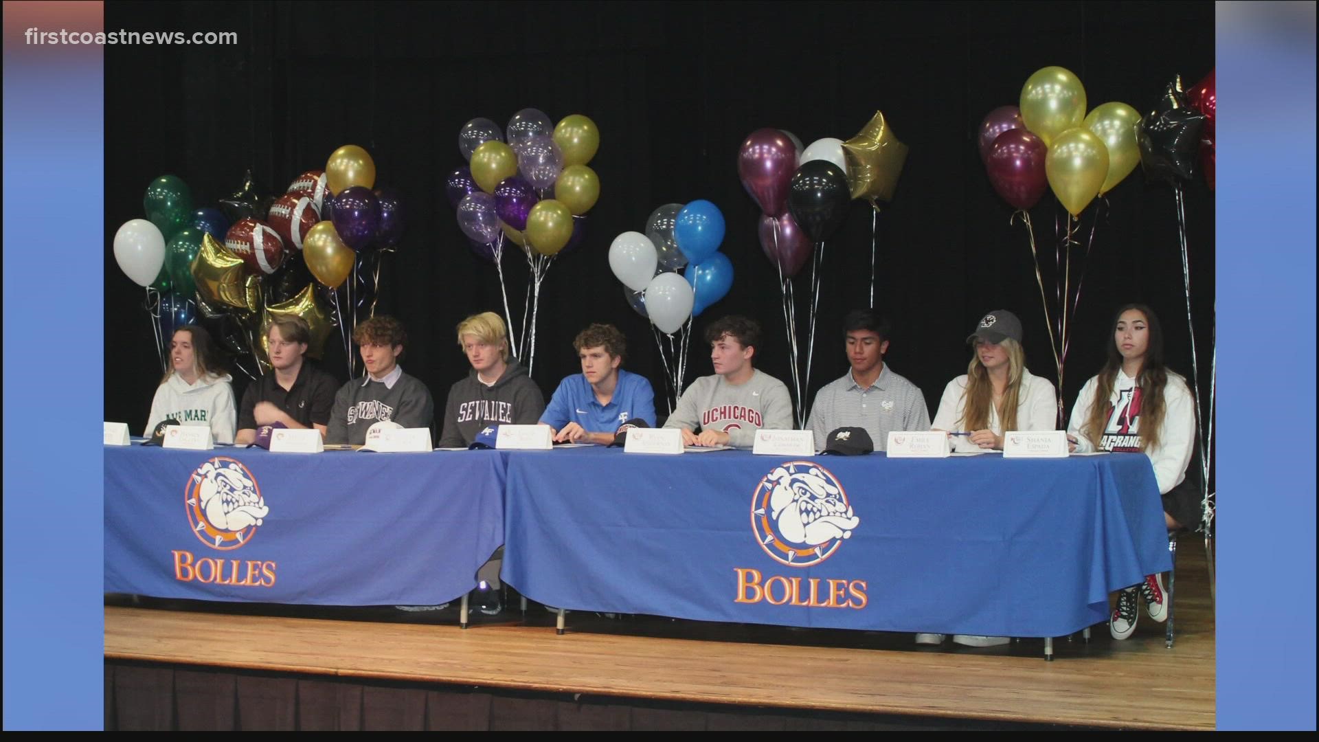 Bolles has had 51 college athletic commitments this year, including Wednesday's nine additions.