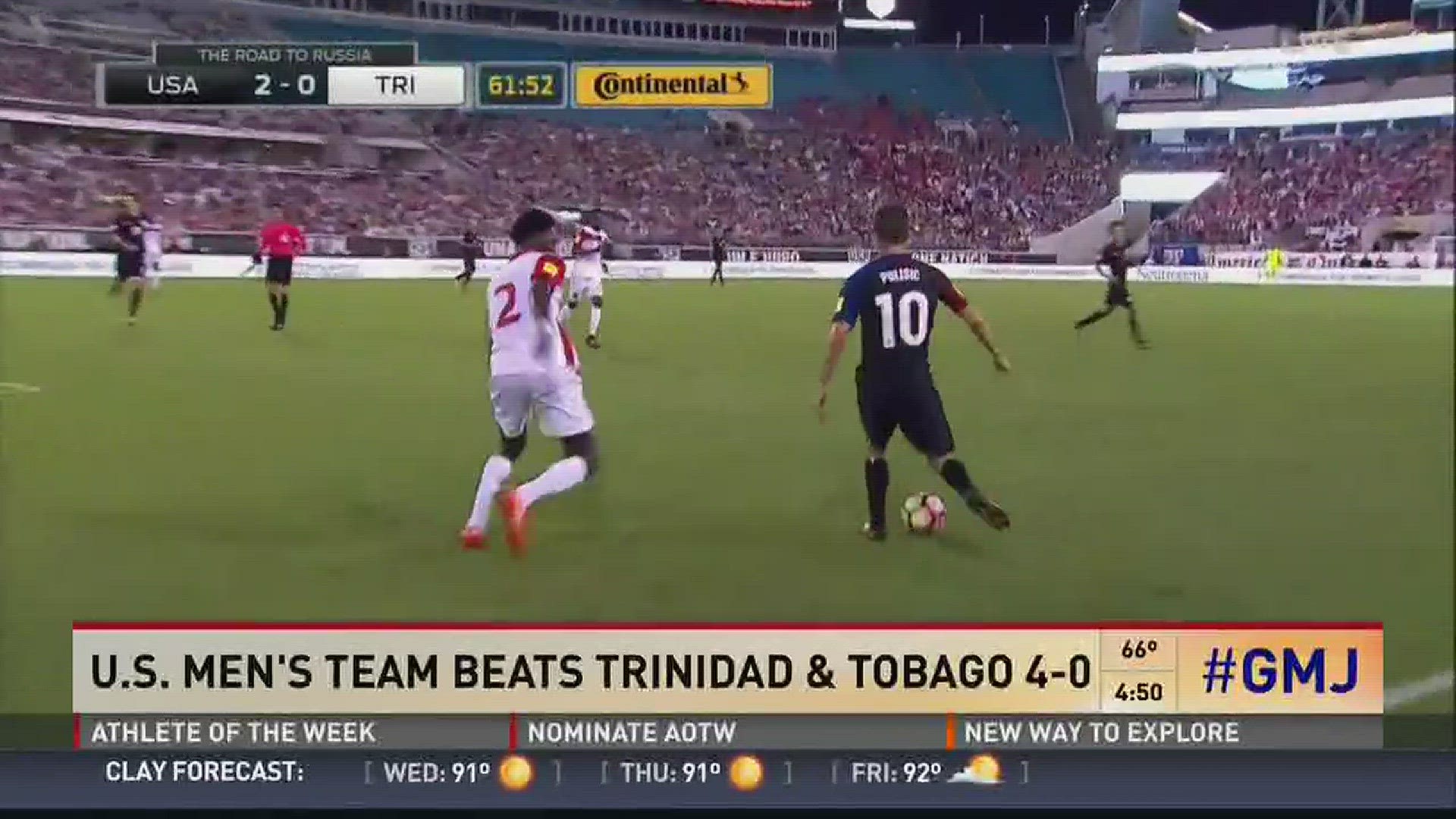 USMNT advances after defeating Trinidad & Tobago 4-0 in Jacksonville, Fla. on Tuesday, Sept. 6.
