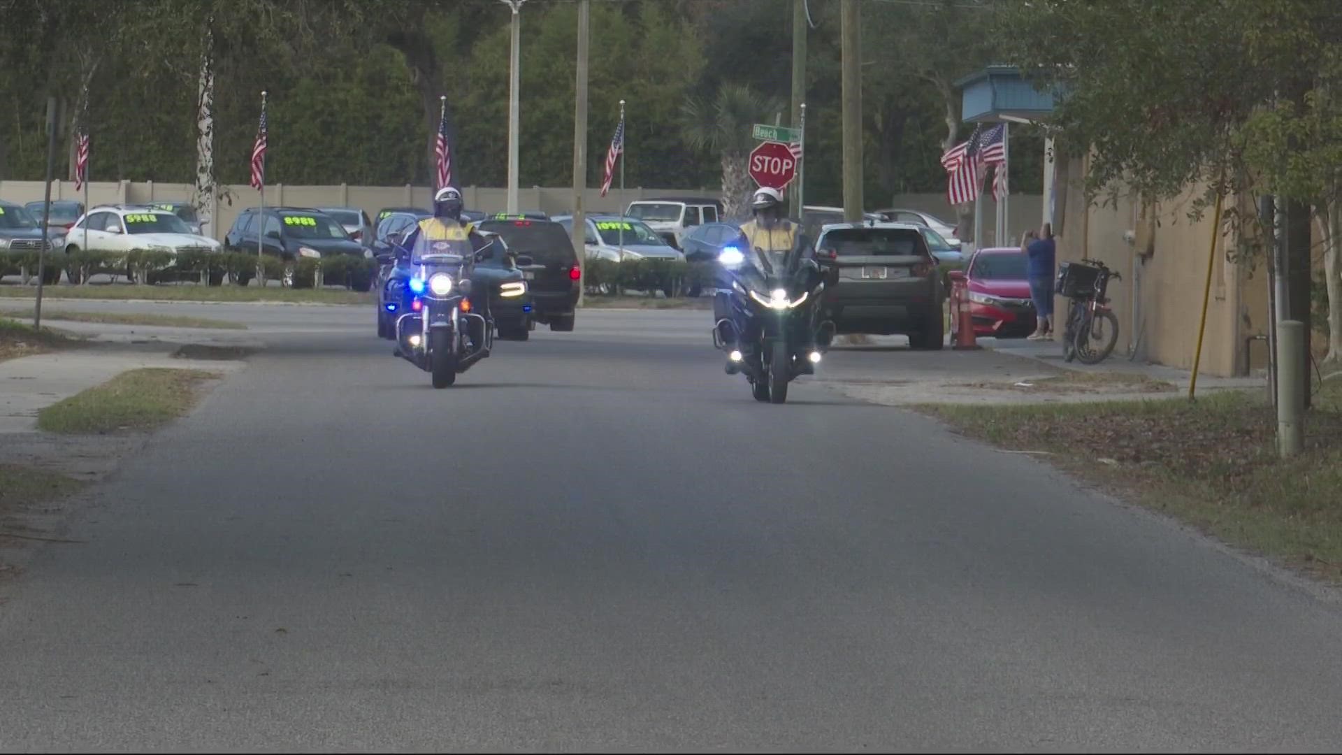 The team rode from Ft. Myers to Jacksonville over the course of 8 days, honoring 85 Florida fallen first responders.