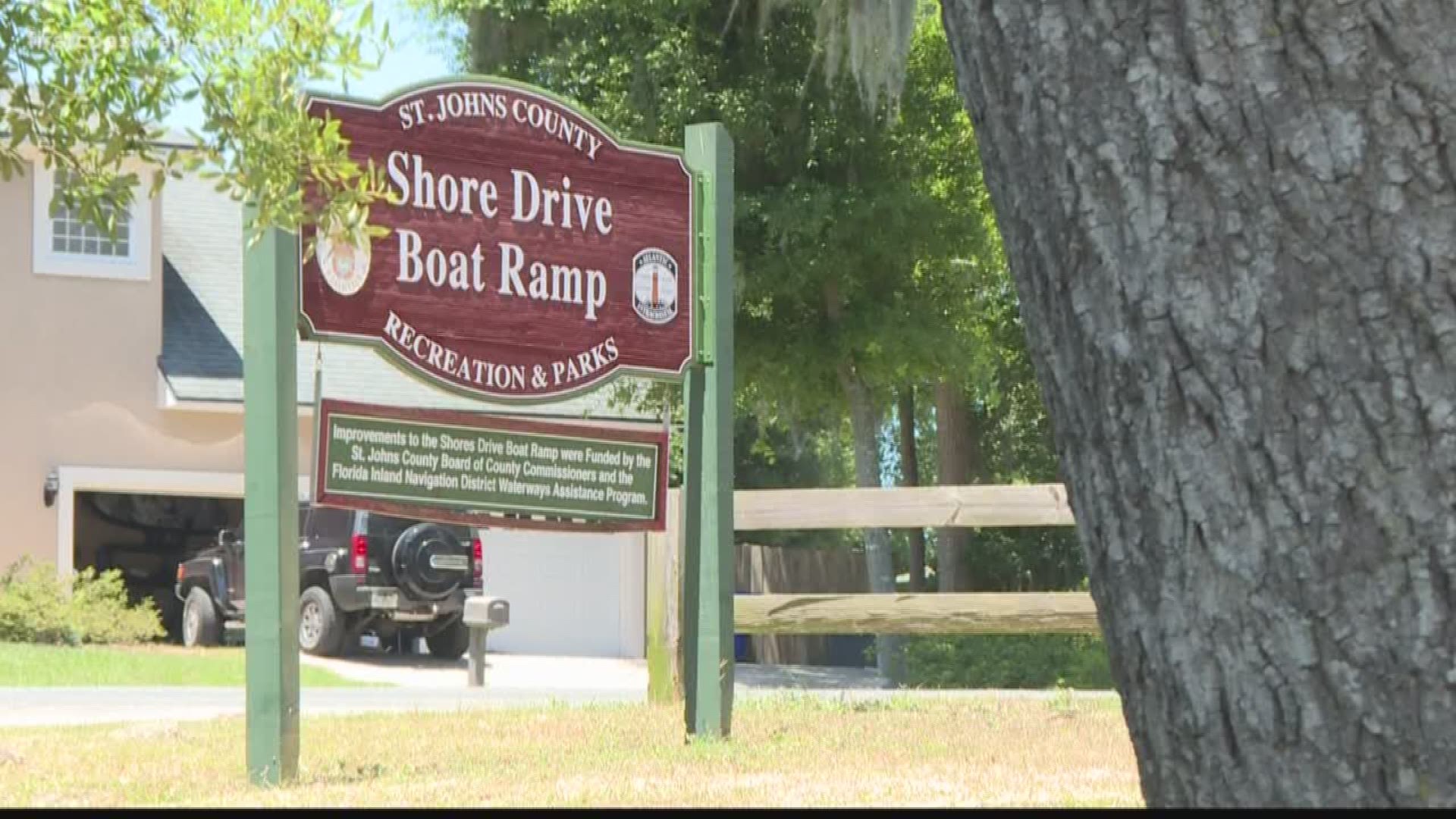 The child, who was 9-year-old, was hit when a car backing up at the Moultrie Creek Boat pinned him between the open car door and a wooden piling. According to a witness, the impact threw his head against the piling with force.