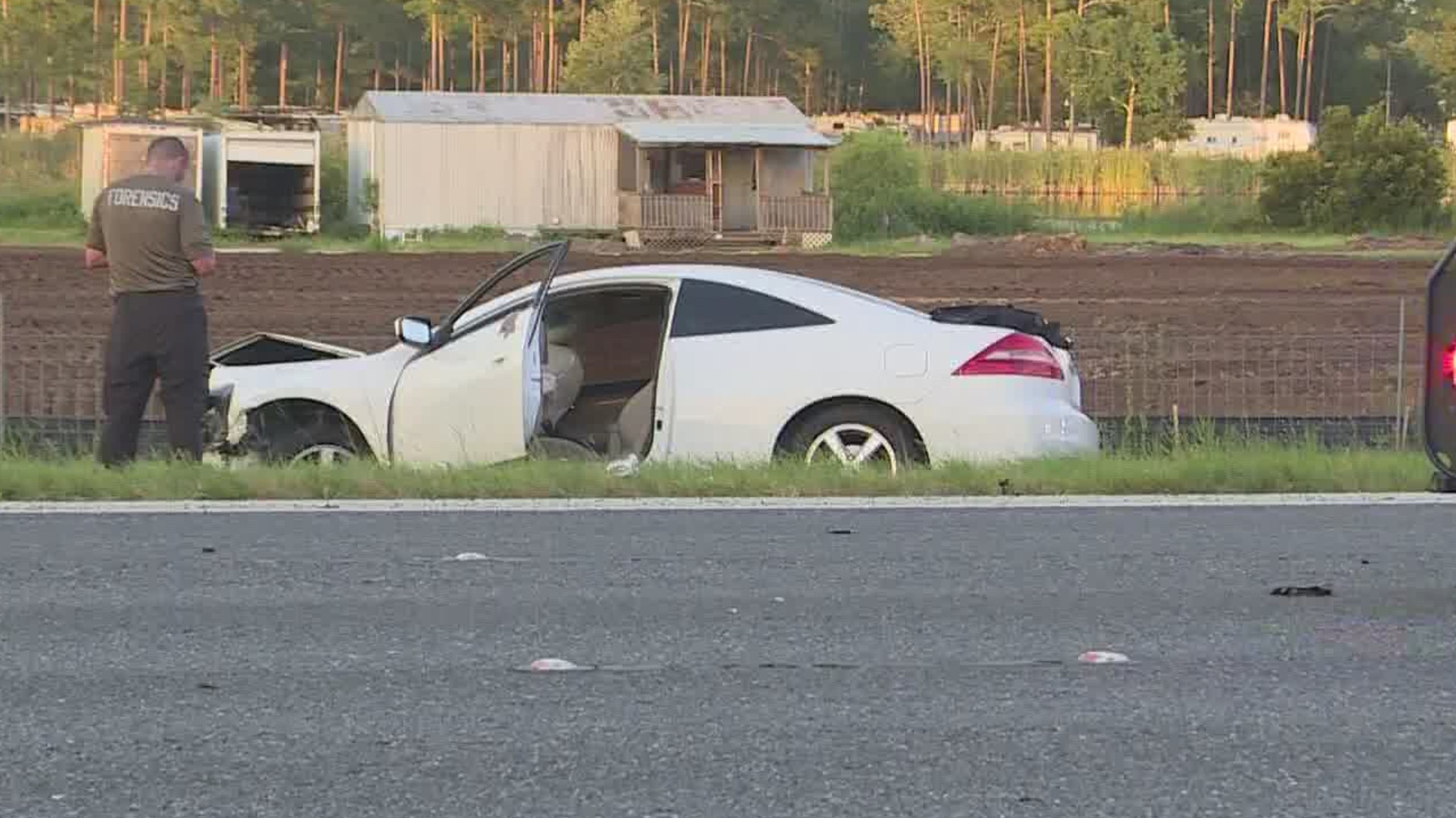 The St. Johns County Sheriff's Office says the reported violent fugitive fled a double homicide in South Florida and was traveling northbound on I-95.