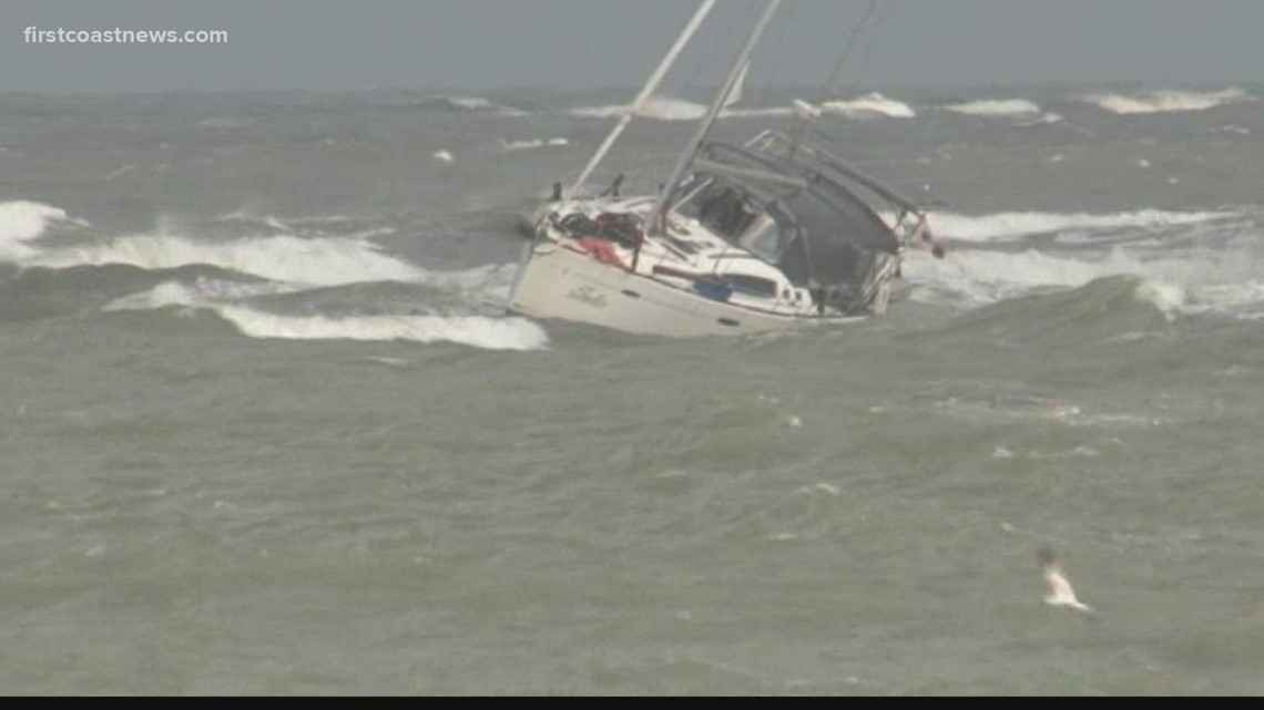 No one hurt after boat runs onto sandbar in St. Augustine Inlet ...